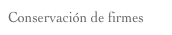 Conservación de firmes